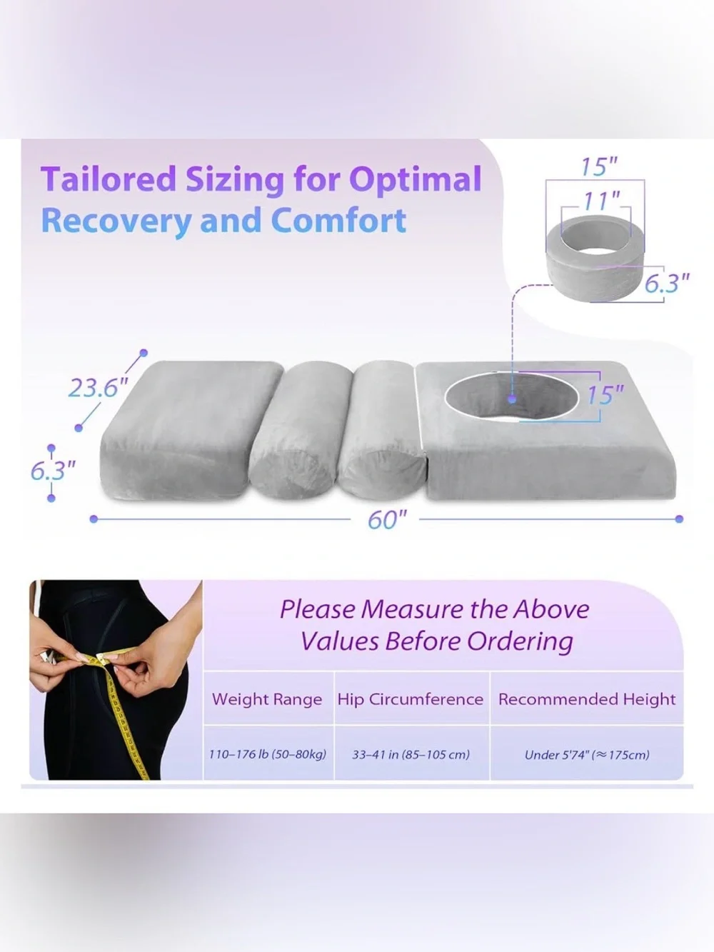 HOMCA BBL Pillow for Sleeping Support